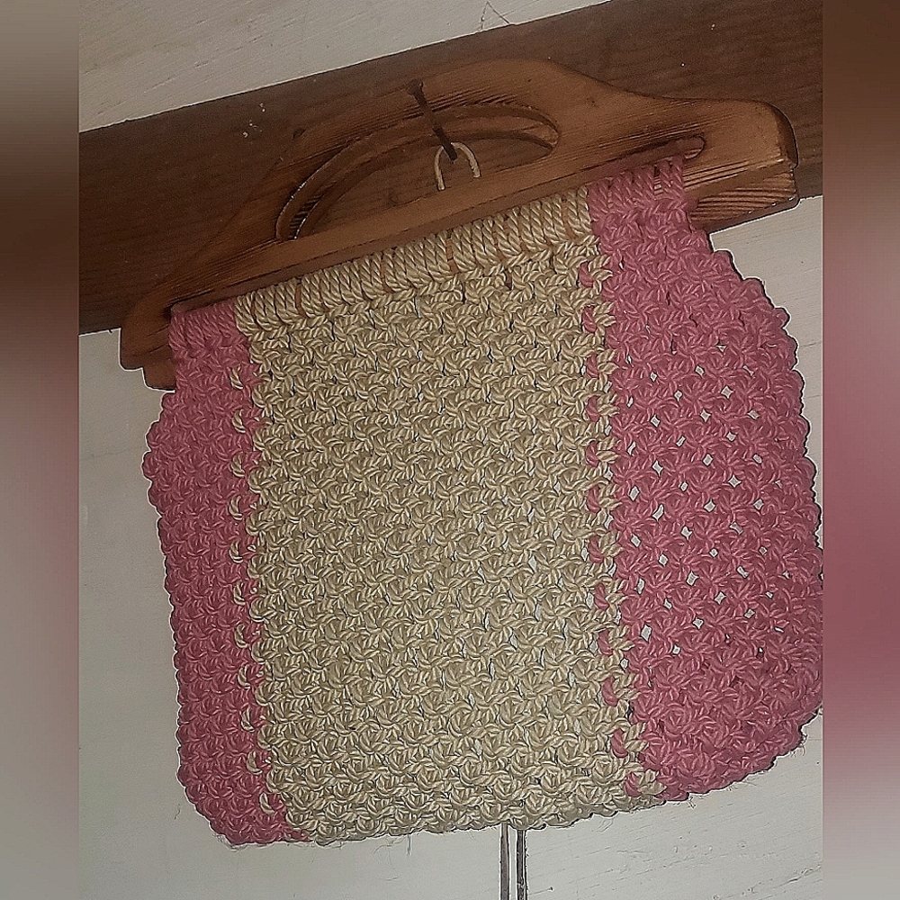 Vintage Macrame Purse